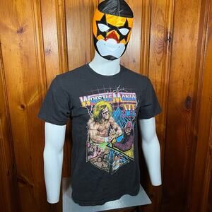 WWE M Y2K Graphic T Shirt Black Regular